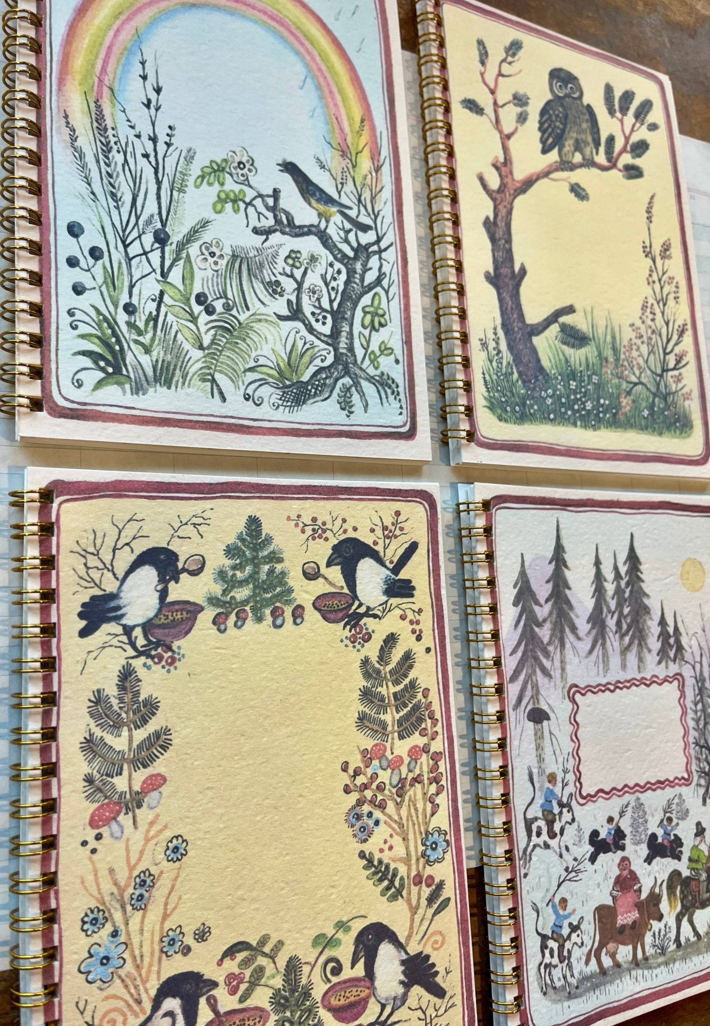 Folksy Forest Scene Notebooks - Dear John