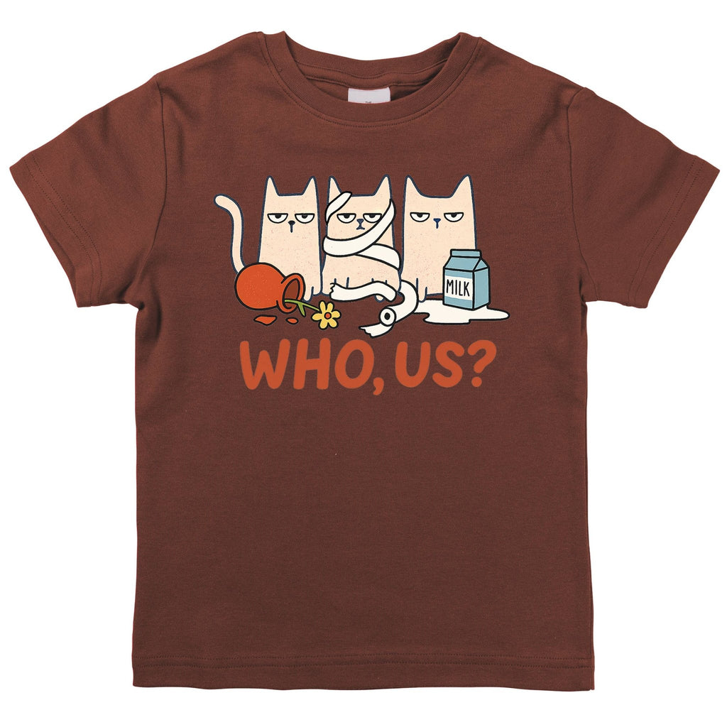 Funny Boys Trouble Cat T-Shirt — Organic Cotton Kids & Tween Tee - Dear John