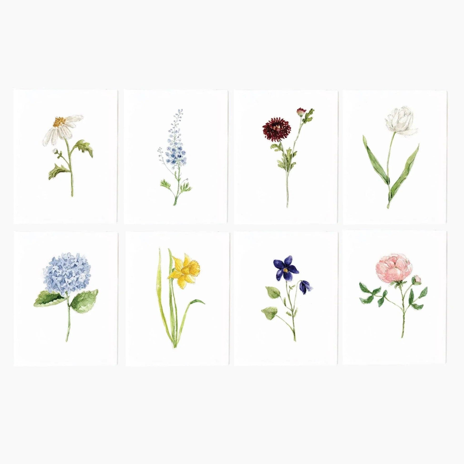 Garden flowers assorted notecard set - Dear John