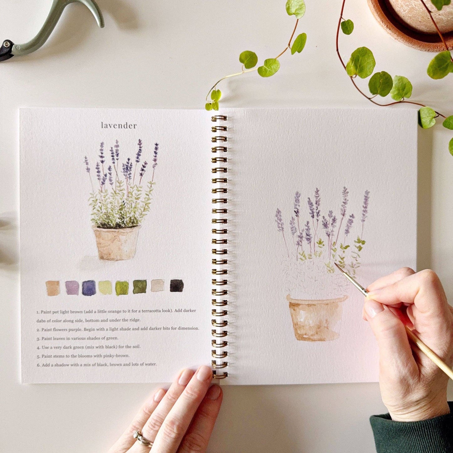 Garden watercolor workbook - Dear John
