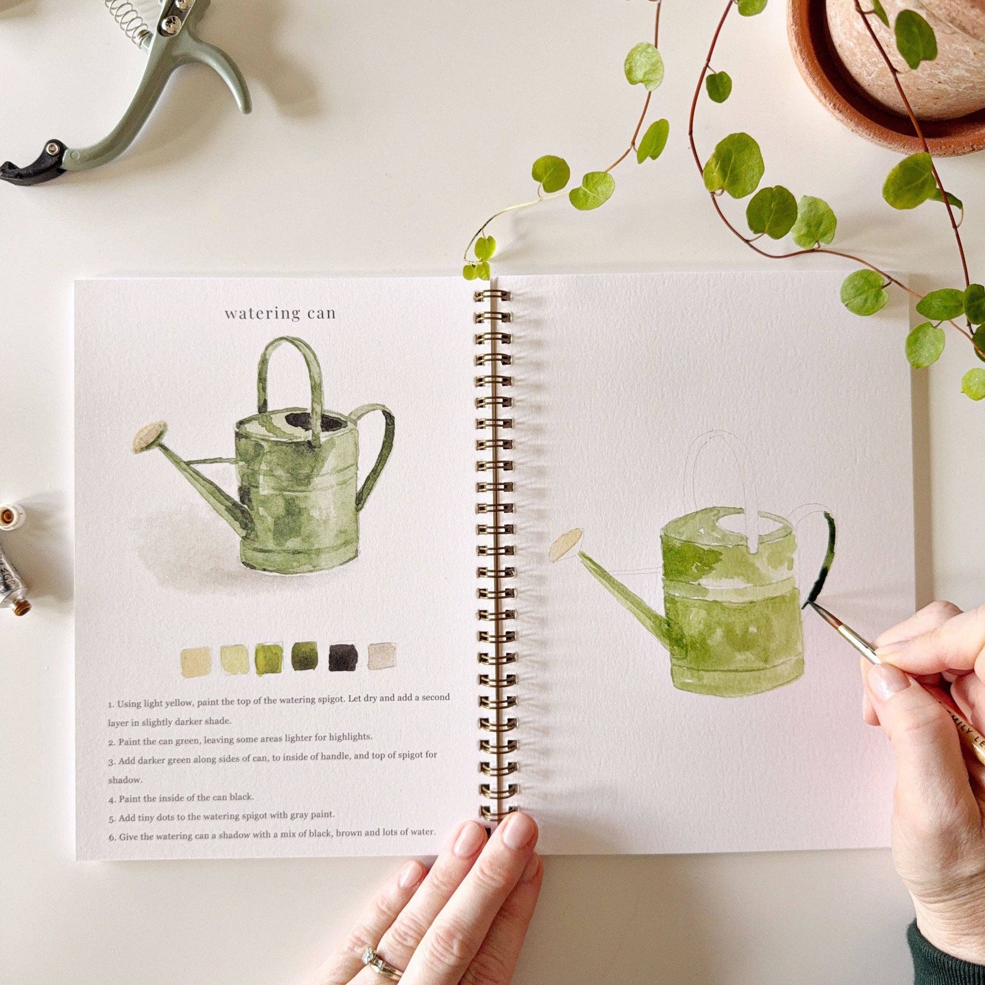 Garden watercolor workbook - Dear John
