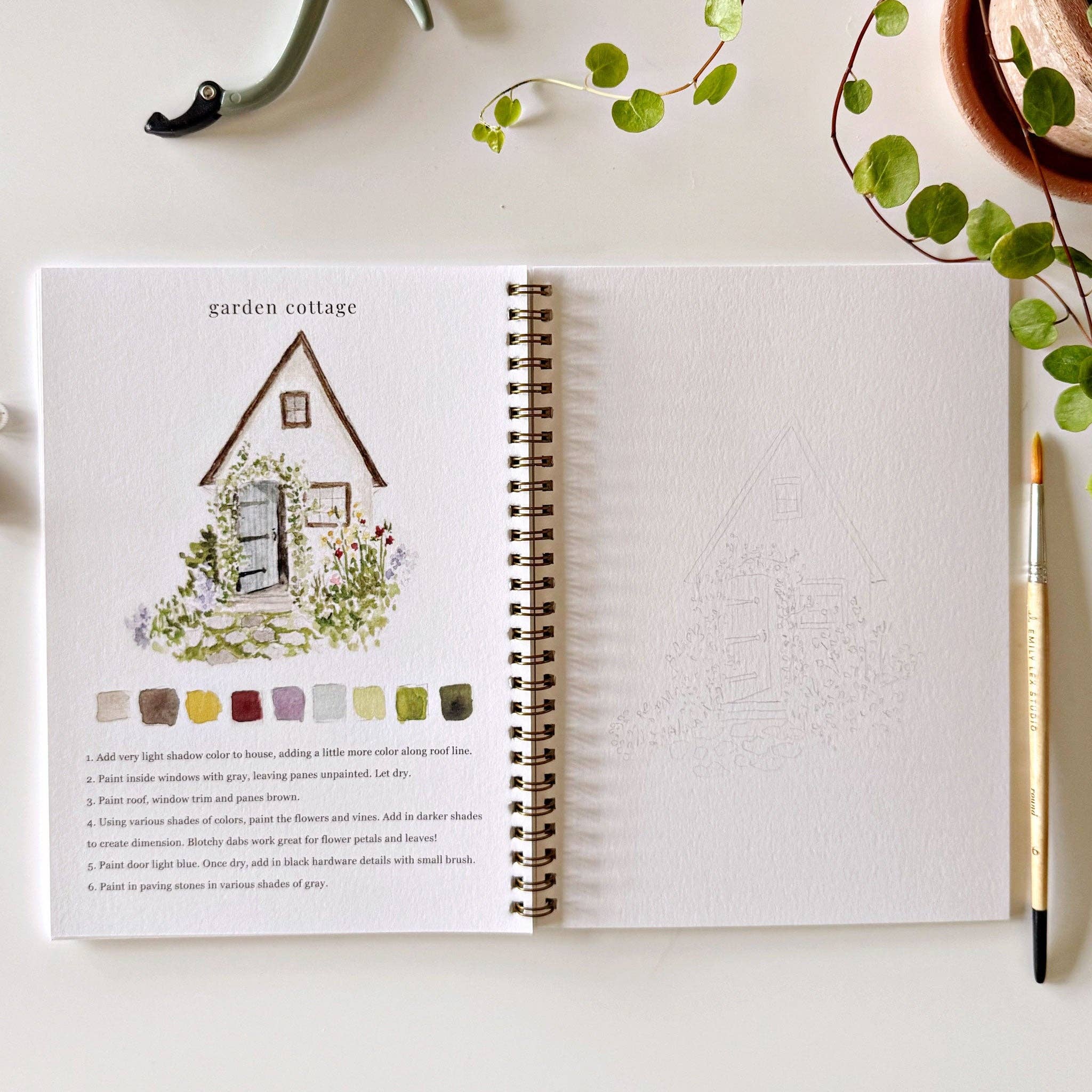 Garden watercolor workbook - Dear John