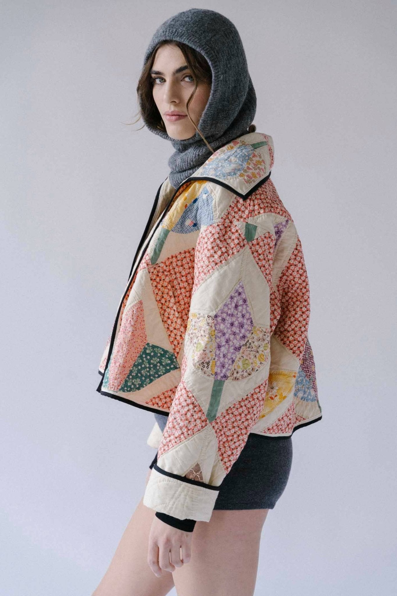 GOAT Vintage - +REwork Cropped Quilt Jacket - Dear John