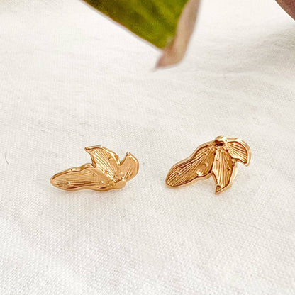 Golden Petal Stud Earrings - Dear John