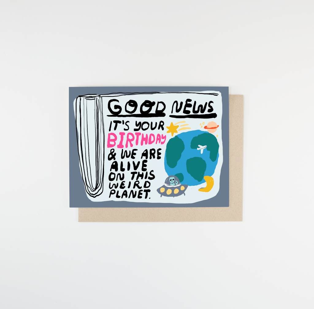 Good News Birthday Card - Dear John