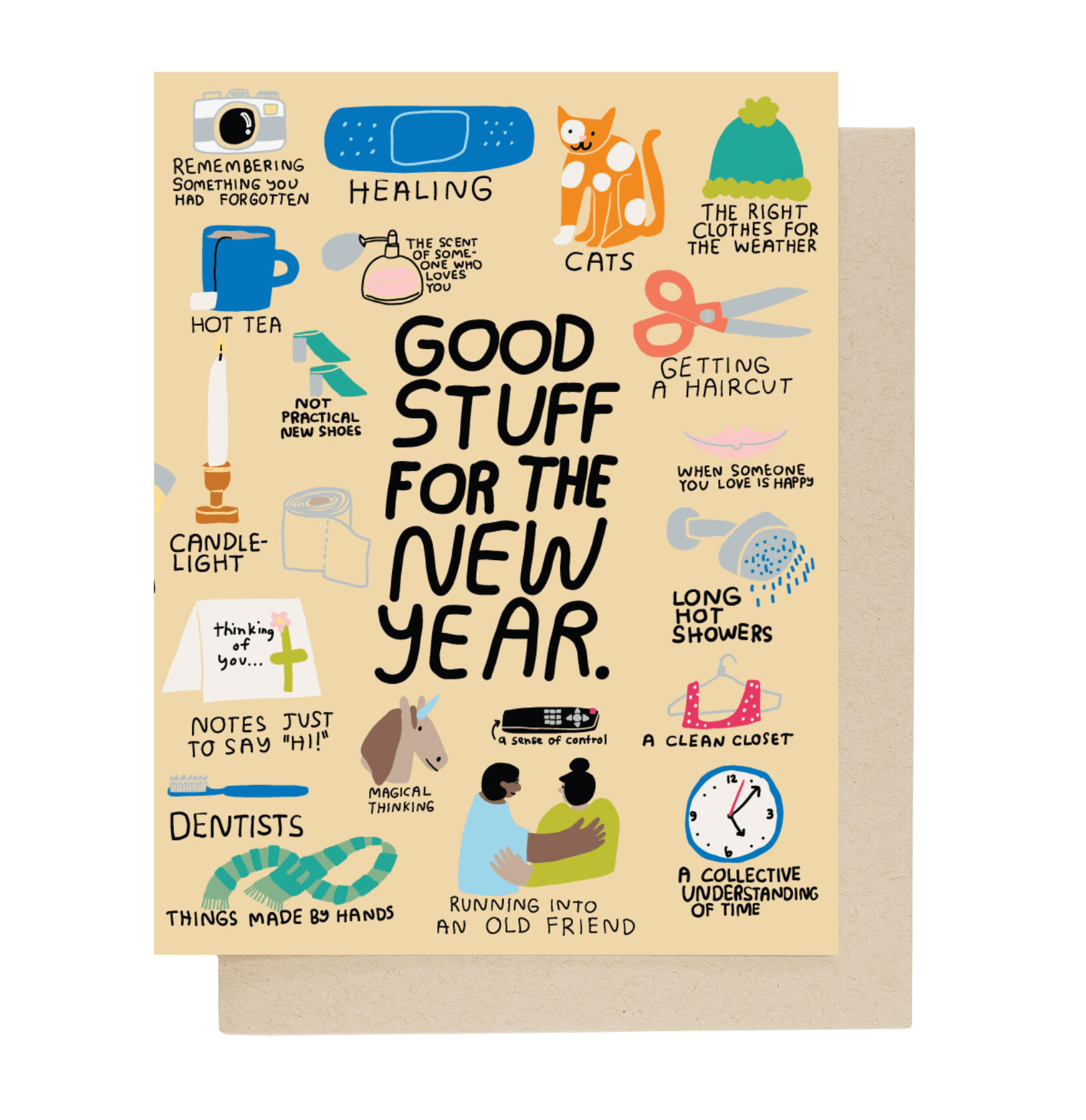 Good Things for the New Year Card - Case Pack of 6 Cards - Dear John