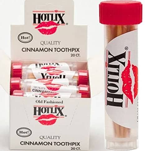 Grandpa Joe's Candy Shop - Hotlix Cinnamon Flavored Toothpicks, Nostalgic Treat 20ct - Dear John