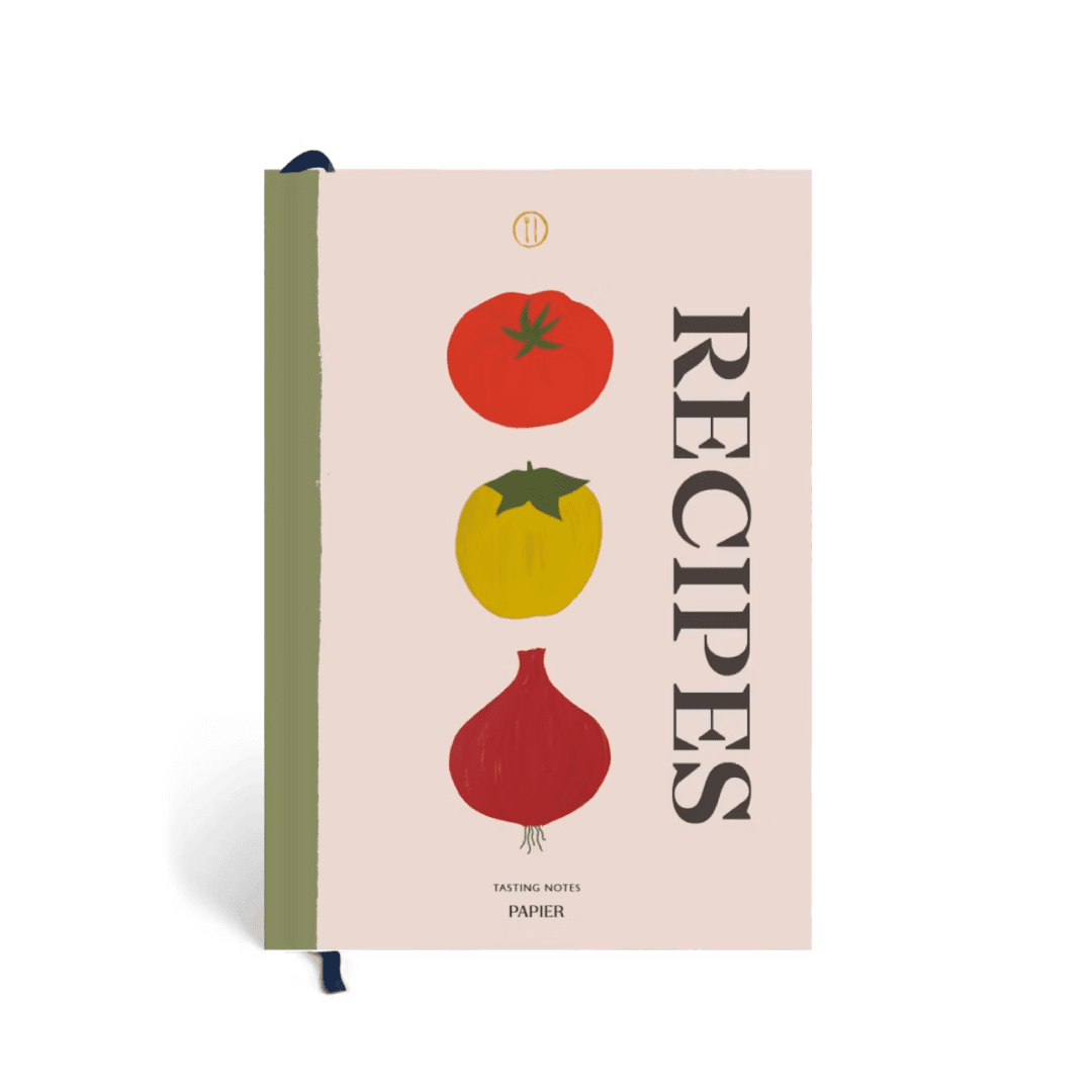 Guided Recipe Journal, A5 Hardcover - Vegetable Medley - Dear John