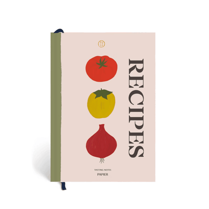 Guided Recipe Journal, A5 Hardcover - Vegetable Medley - Dear John
