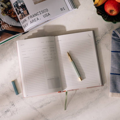 Guided Recipe Journal, A5 Hardcover - Vegetable Medley - Dear John