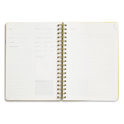 Guided Recipe Journal — B5 Spiral Hardcover (Hanging Fruits) - Dear John