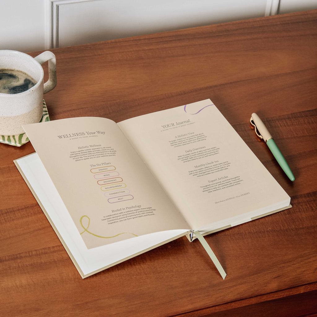 Guided Wellness Journal — A5 Hardcover (Quilted Daydream) - Dear John