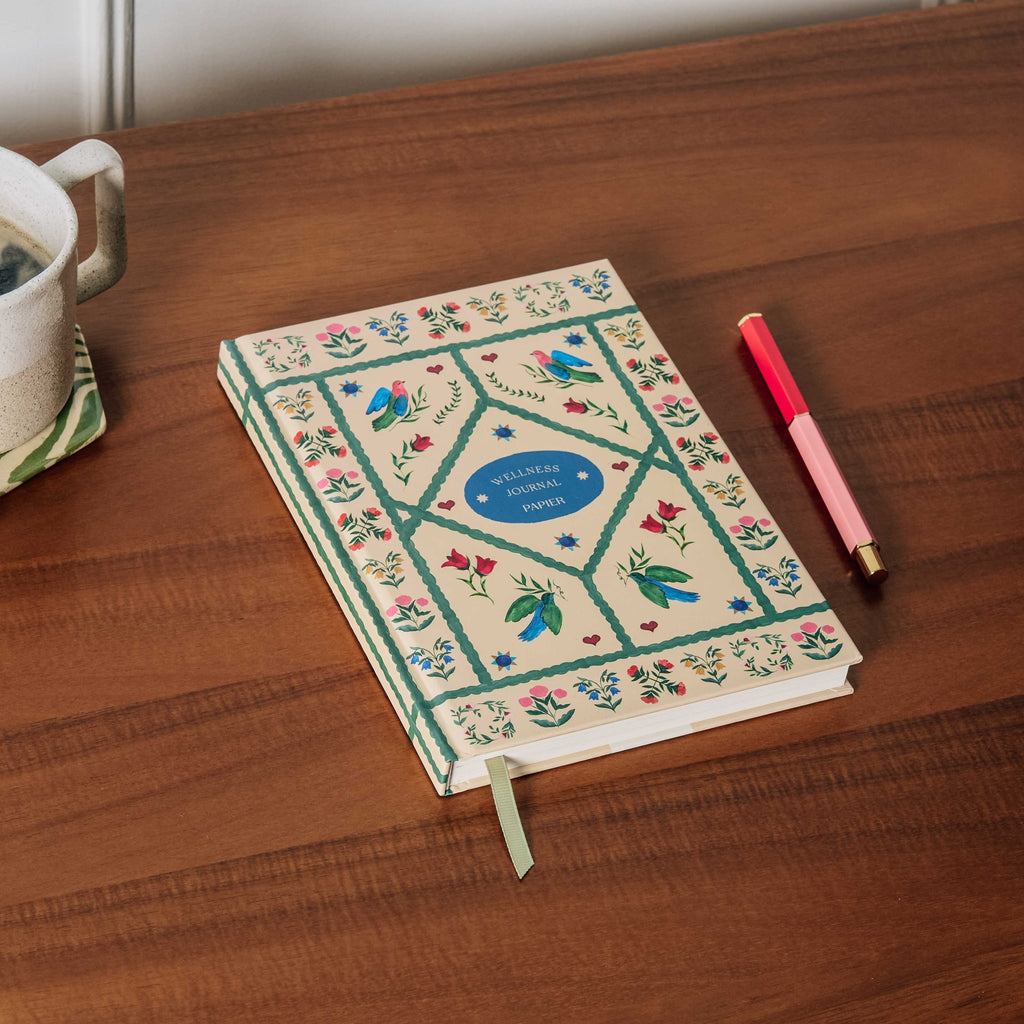 Guided Wellness Journal — A5 Hardcover (Quilted Daydream) - Dear John