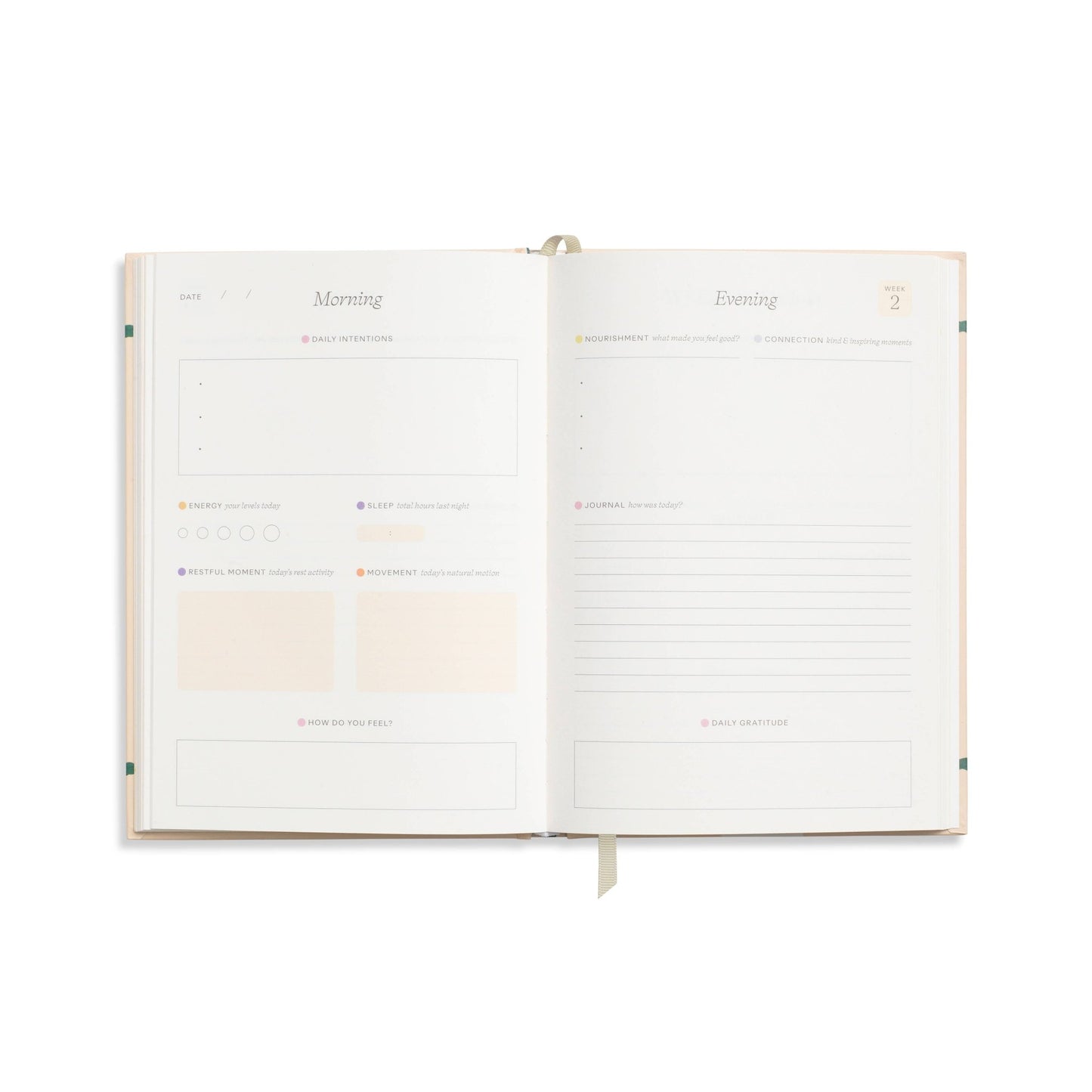 Guided Wellness Journal — A5 Hardcover (Quilted Daydream) - Dear John