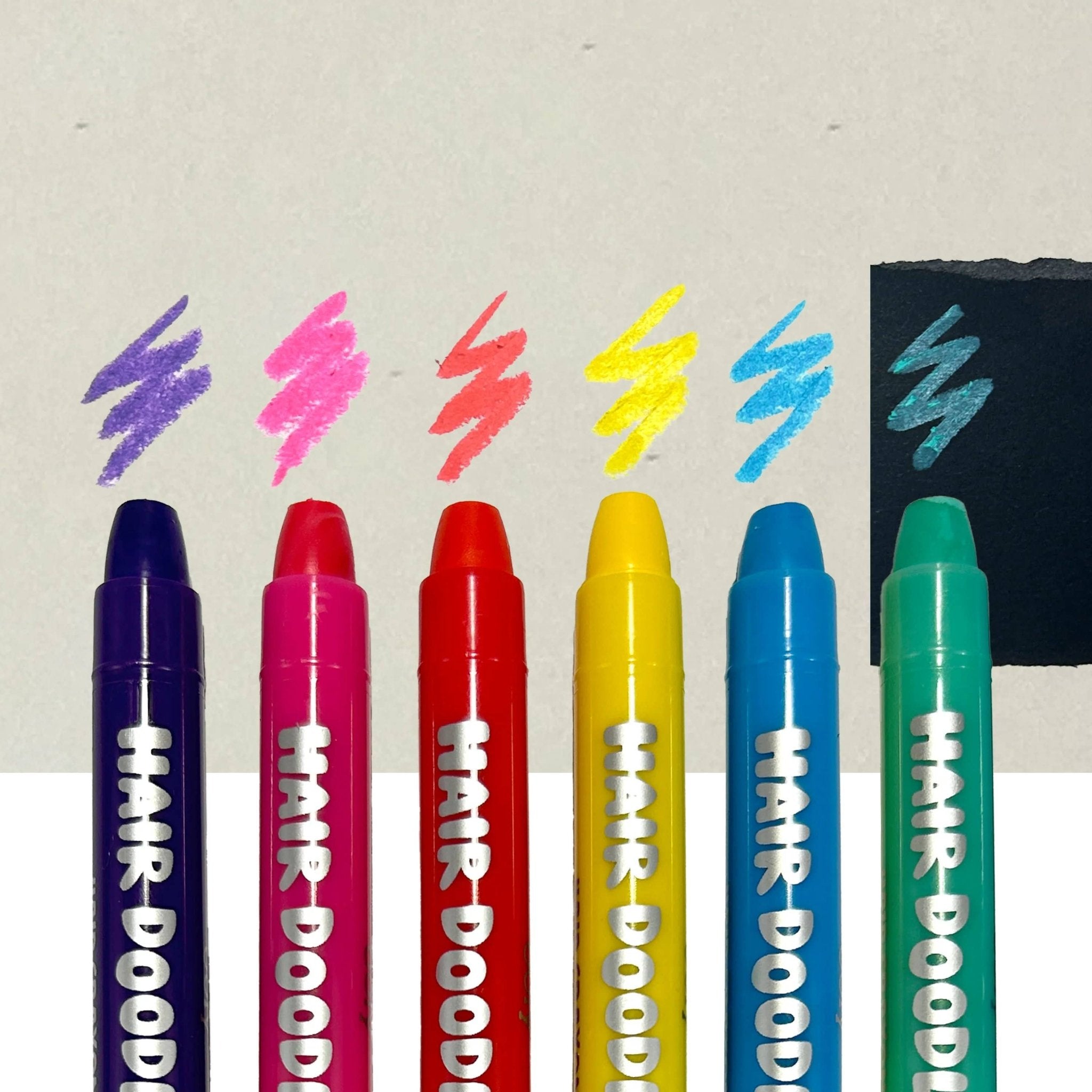 Hair Doodlers Hair Crayons - Set of 6 Colors - Dear John