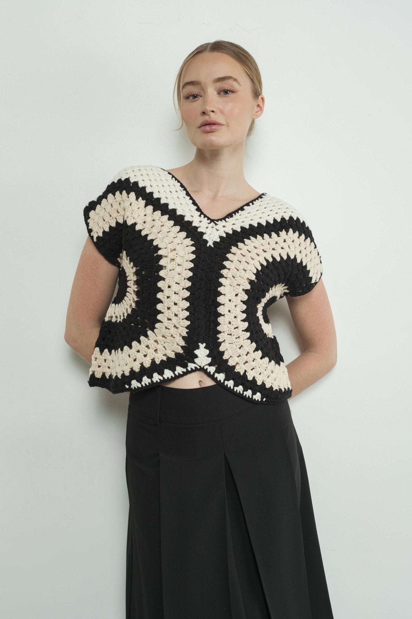 HANDMADE CROCHET SWEATER TOP - Dear John