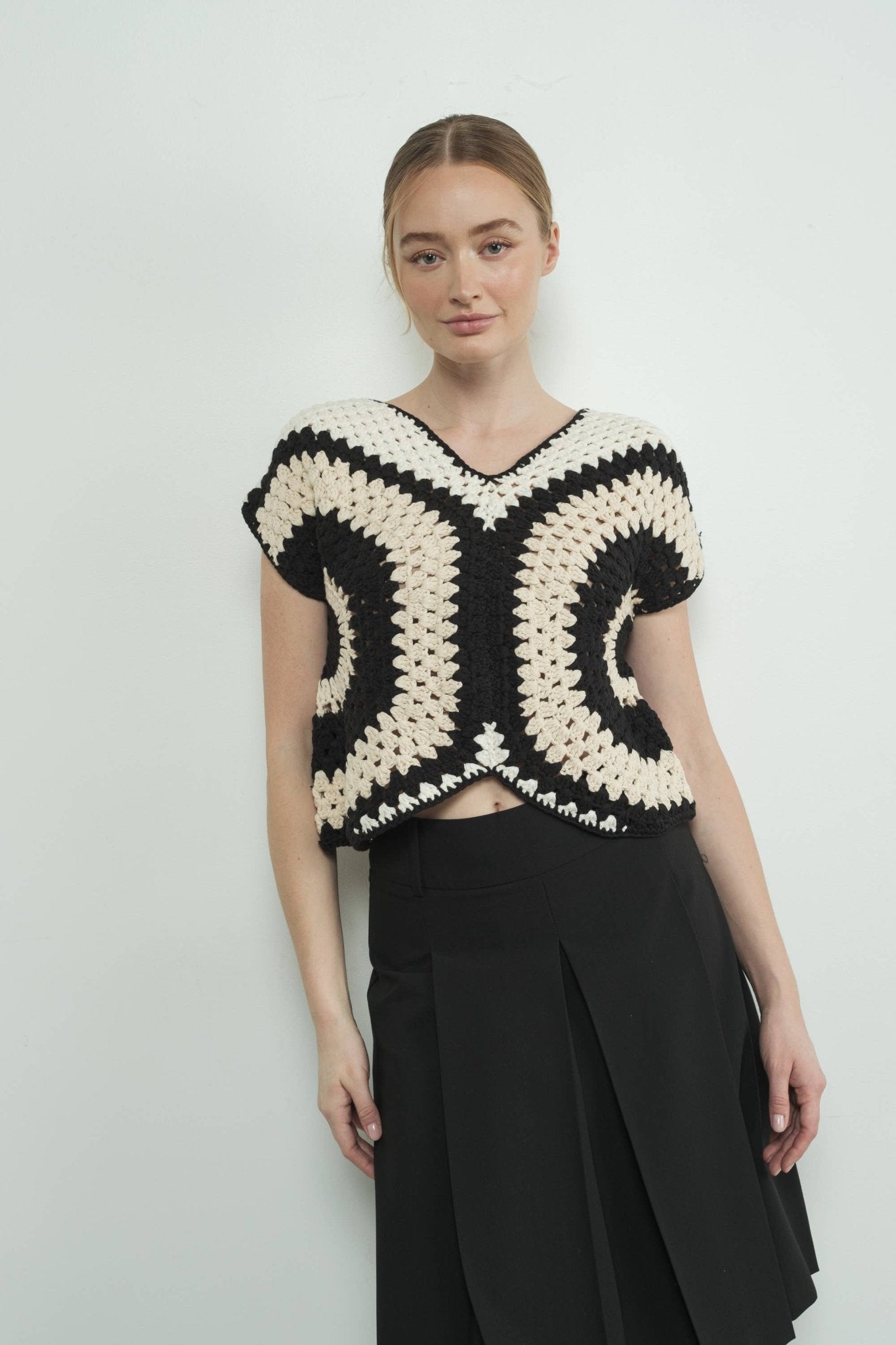 HANDMADE CROCHET SWEATER TOP - Dear John