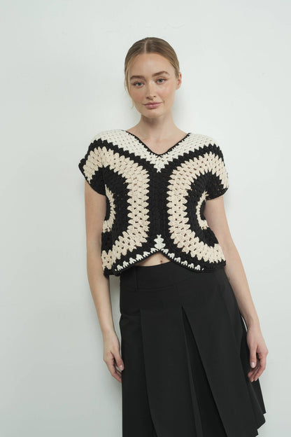 HANDMADE CROCHET SWEATER TOP - Dear John