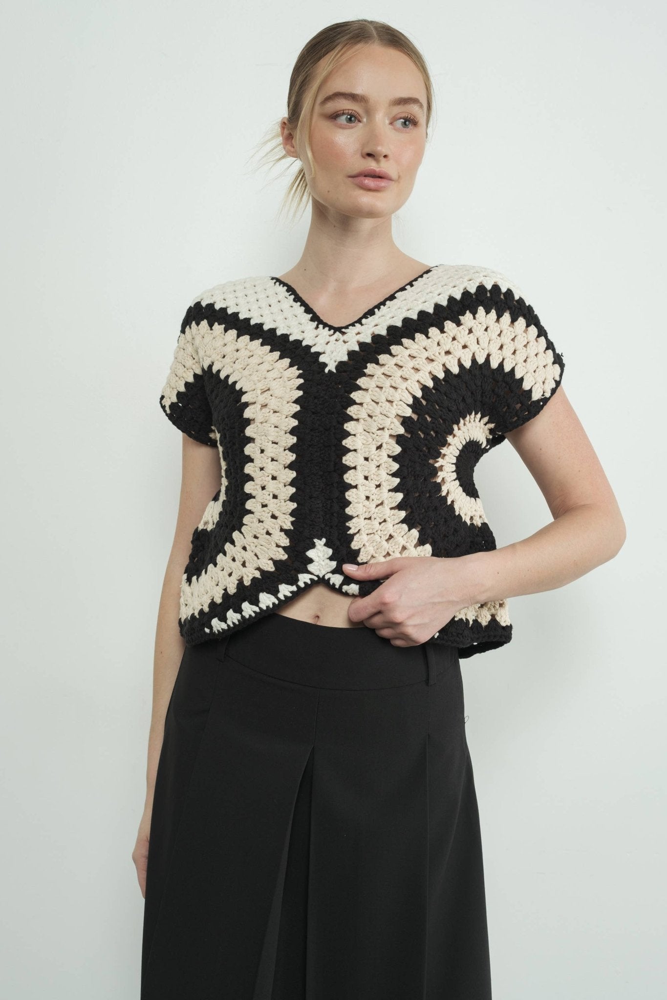 HANDMADE CROCHET SWEATER TOP - Dear John