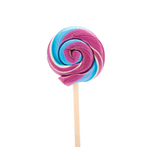 Handmade Lollipop - Tie Dye Cotton Candy - 1 oz - Dear John