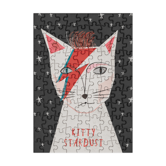 Happily Puzzles - Kitty Stardust - 99 Piece Mini Cat Jigsaw Puzzle - Dear John