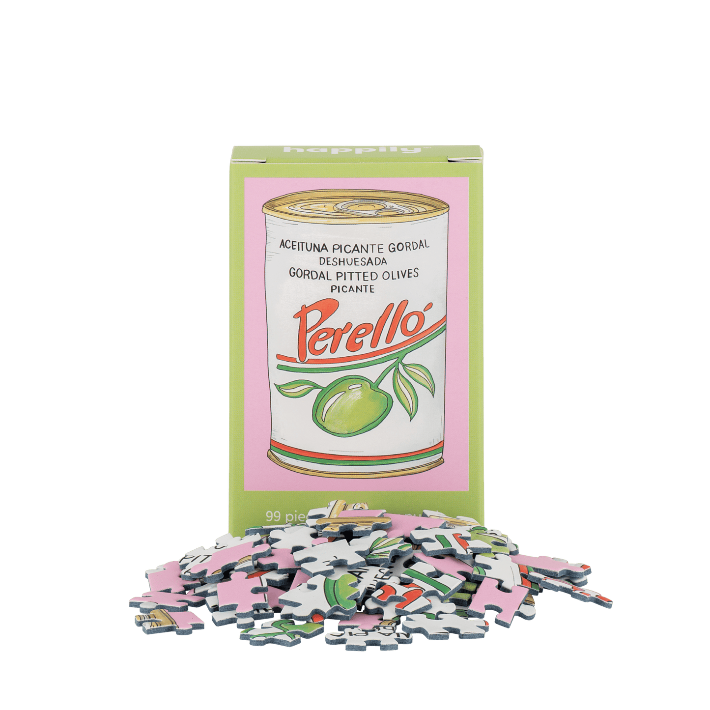 Happily Puzzles - Olives - 99 Piece Mini Jigsaw Puzzle - Dear John