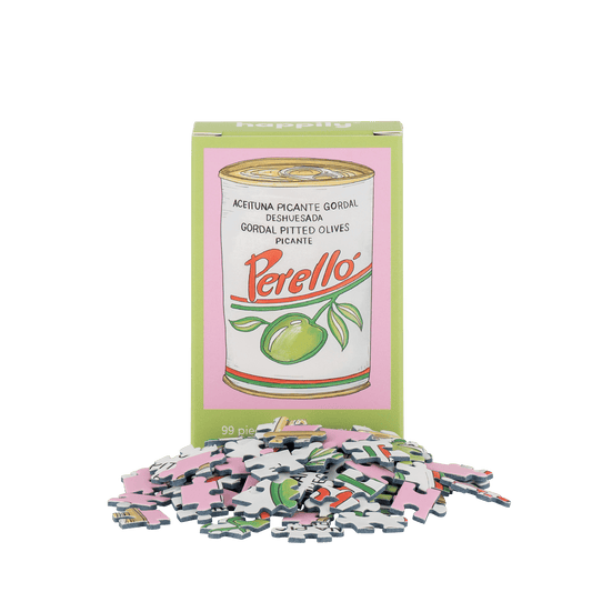 Happily Puzzles - Olives - 99 Piece Mini Jigsaw Puzzle - Dear John