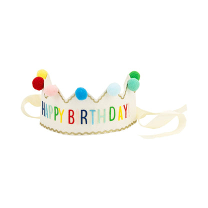 Happy Birthday Felt Crown - Dear John