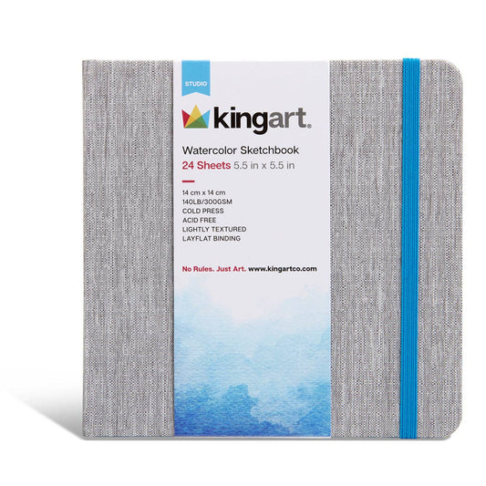 Hardcover Watercolor Paper Sketchbook 5.5” x 5.5” - 24 Pages - Dear John