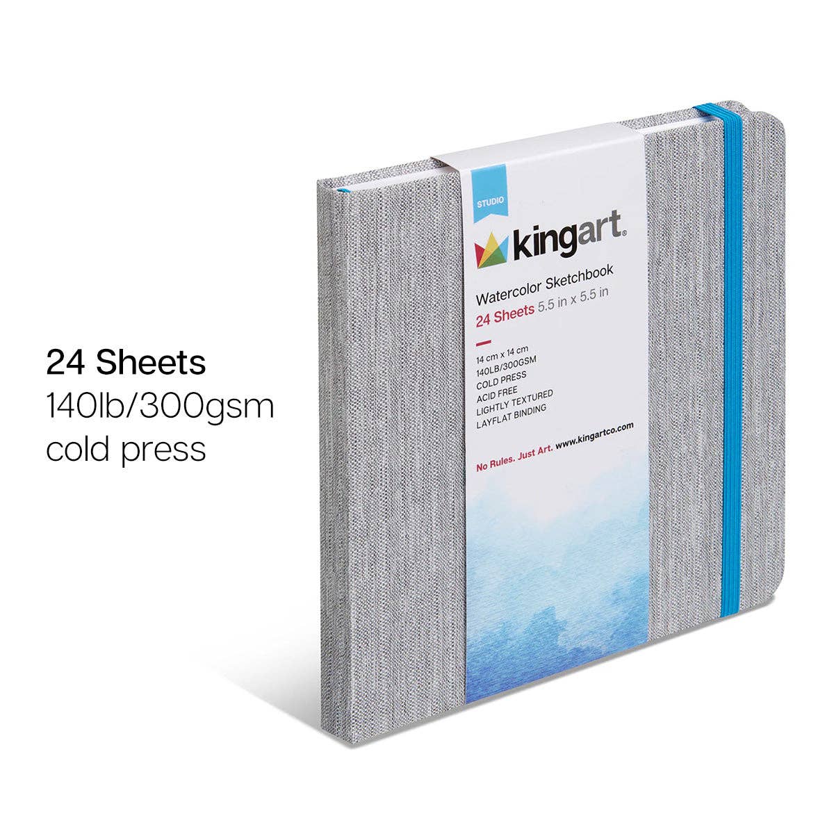Hardcover Watercolor Paper Sketchbook 5.5” x 5.5” - 24 Pages - Dear John