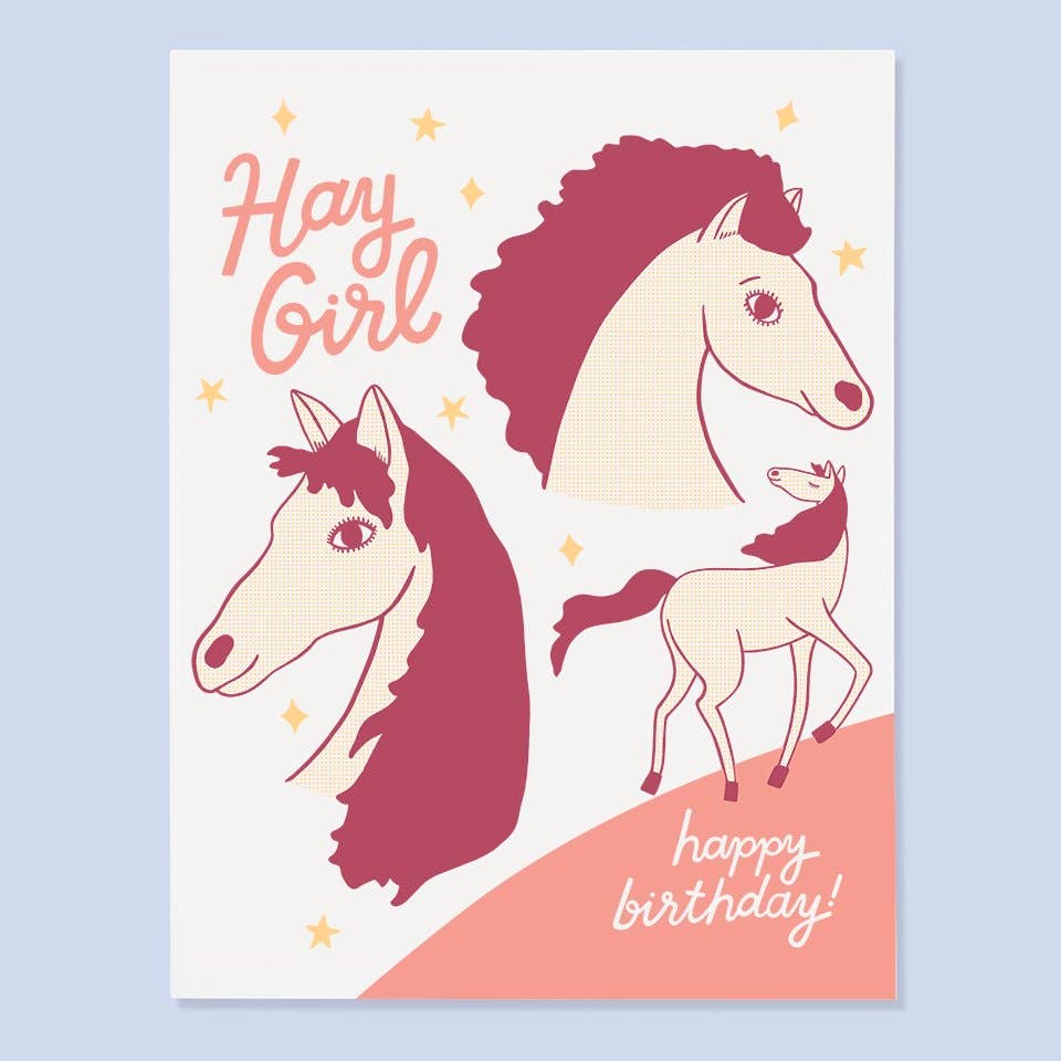 Hay Girl Card - Dear John