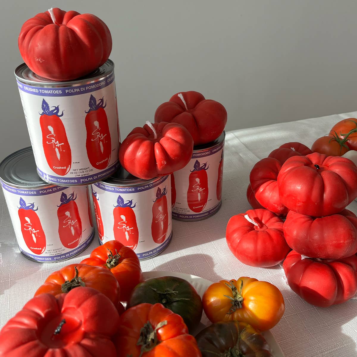 Heirloom Tomato Candle — Tomato Leaf Scent, 100% Soy (Hand - Poured) - Dear John