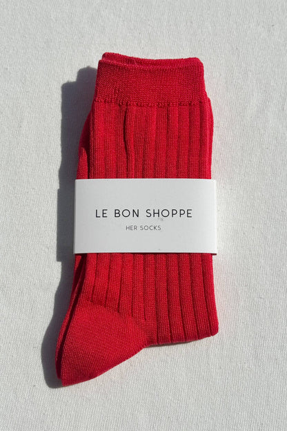 Her Socks - Mercerized Combed Cotton Rib - Dear John