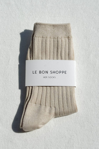 Her Socks - Mercerized Combed Cotton Rib - Dear John