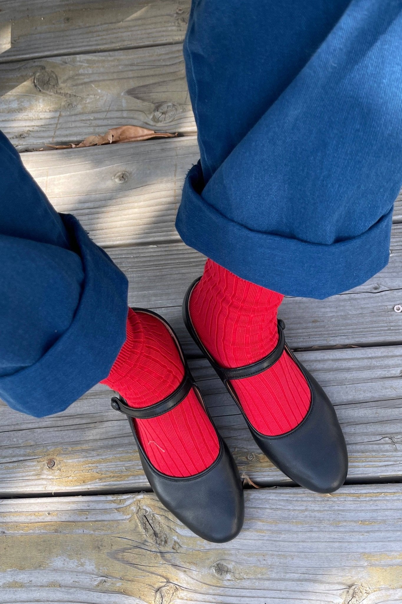 Her Socks - Mercerized Combed Cotton Rib - Dear John