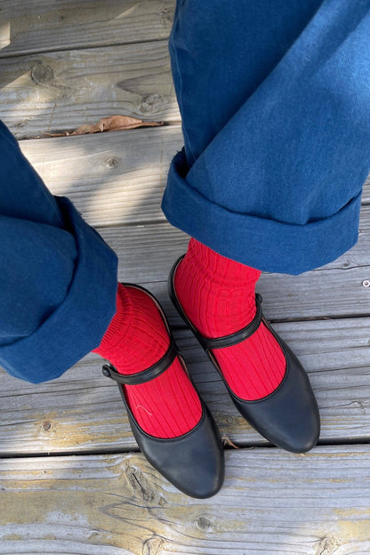 Her Socks - Mercerized Combed Cotton Rib - Dear John