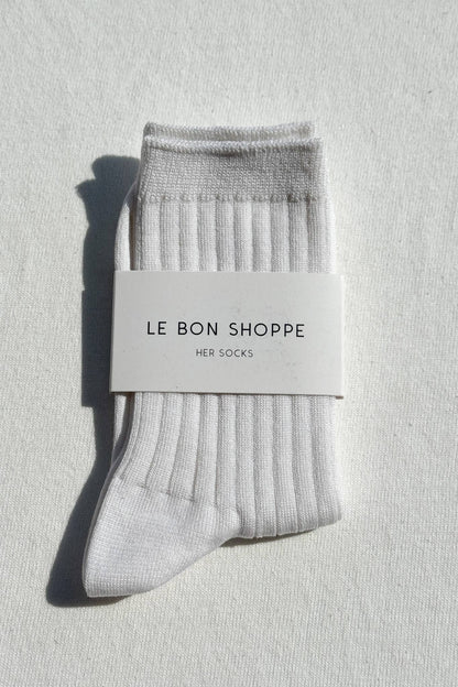 Her Socks - Mercerized Combed Cotton Rib - Dear John
