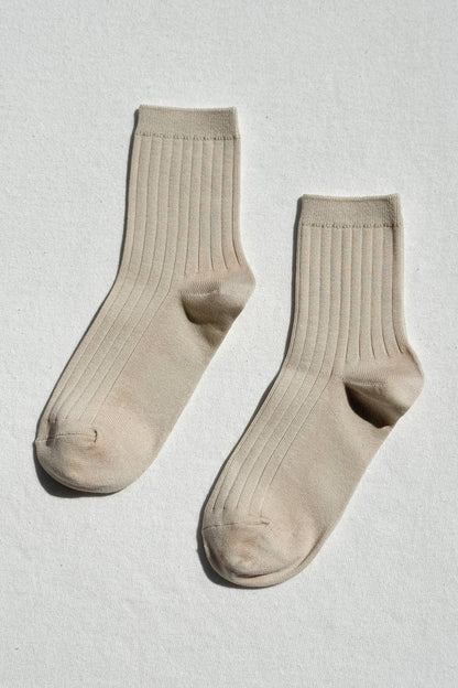 Her Socks - Mercerized Combed Cotton Rib - Dear John