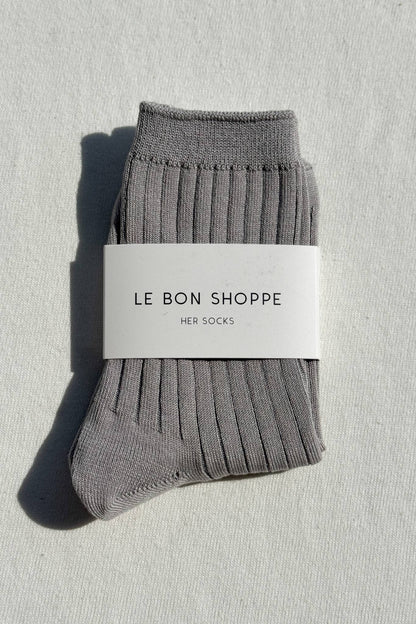 Her Socks - Mercerized Combed Cotton Rib - Dear John
