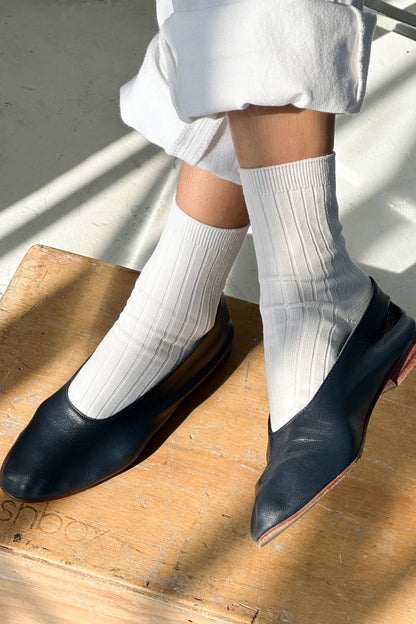 Her Socks - Mercerized Combed Cotton Rib - Dear John