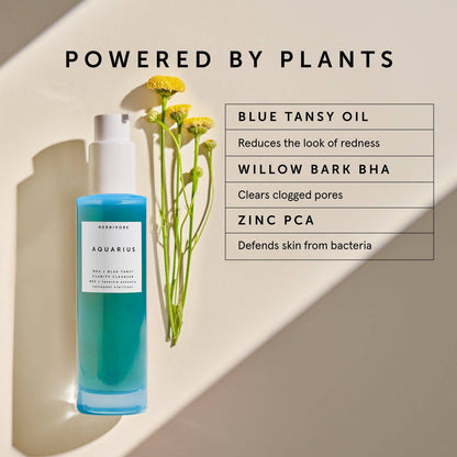 Herbivore Botanicals - AQUARIUS BHA + Blue Tansy Clarity Cleanser - Dear John
