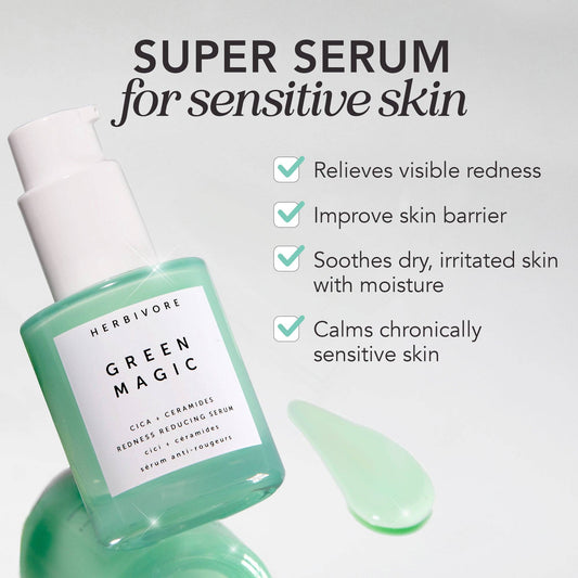 Herbivore Botanicals - Green Magic Cica + Ceramides Redness Reducing Serum - Dear John