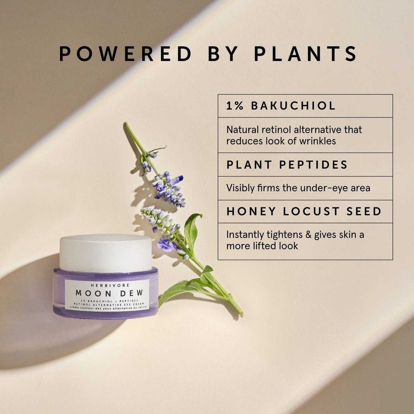 Herbivore Botanicals - Moon Dew 1% Bakuchiol + Peptides Retinol Alternative Eye Cream - Dear John