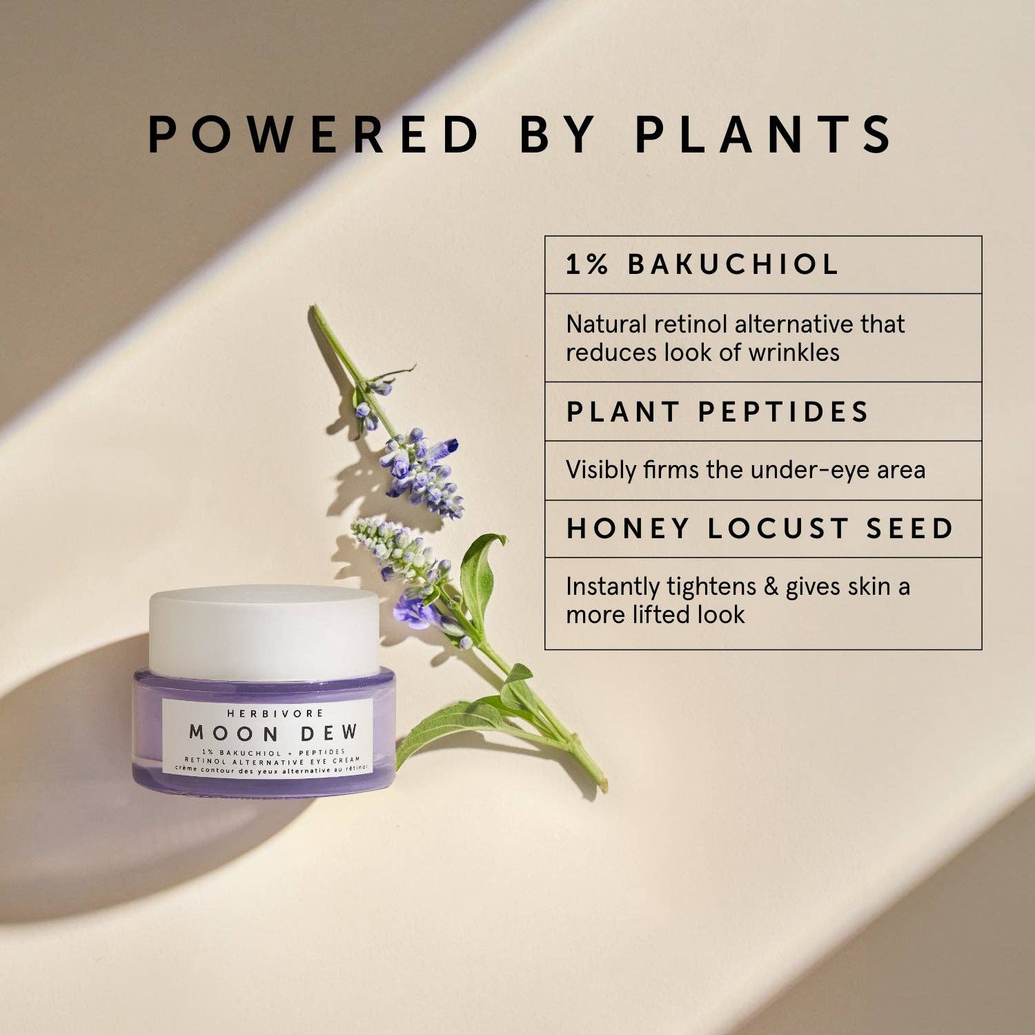 Herbivore Botanicals - Moon Dew 1% Bakuchiol + Peptides Retinol Alternative Eye Cream - Dear John
