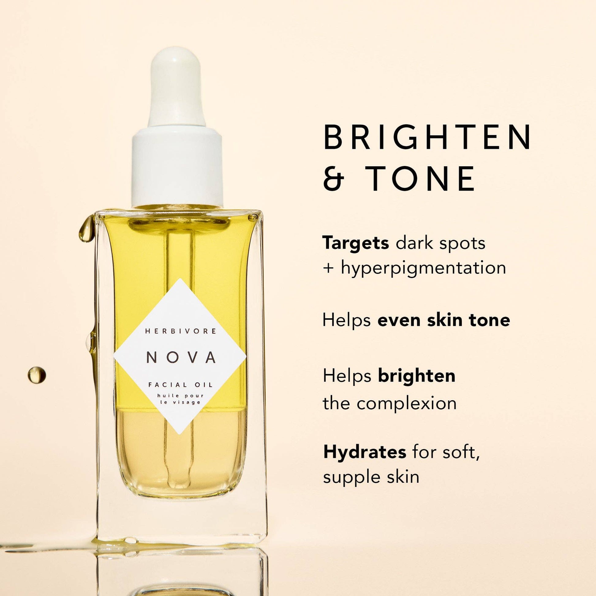 Herbivore Botanicals - NOVA Turmeric+ Niacinamide Bi - Phase Glow Facial Oil - Dear John
