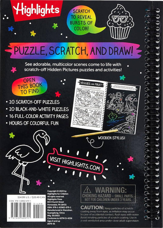 Highlights for Children - Scratch - Off Hidden Pictures Rainbow Party Puzzles - Dear John