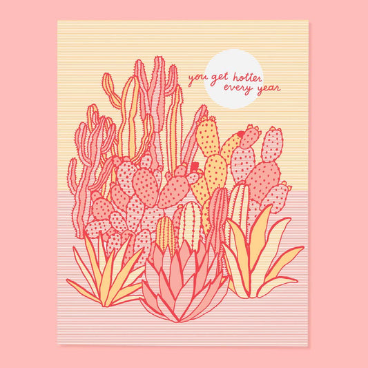 Hotter Every Year Birthday Card - Dear John
