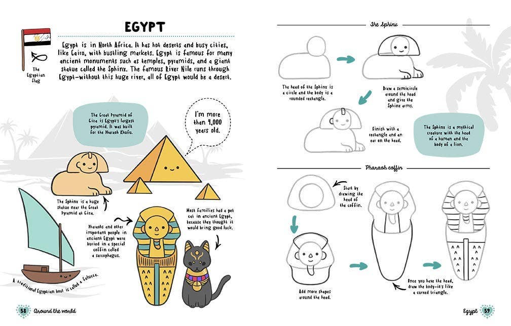 How to Draw Cute Stuff: Around the World by Angela Nguyen - Dear John