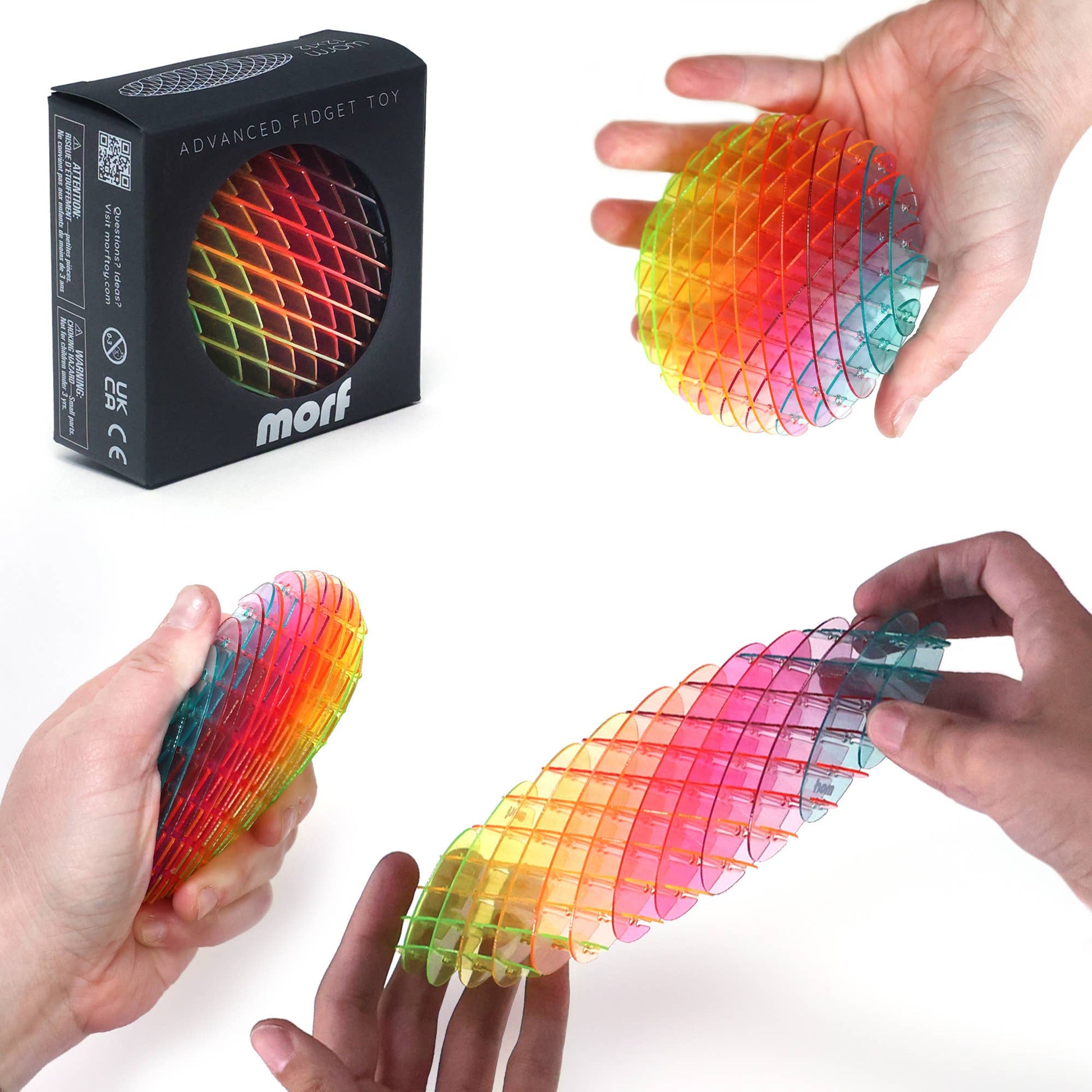 Humango - Morf Fidget Worm Rainbow Small - Dear John