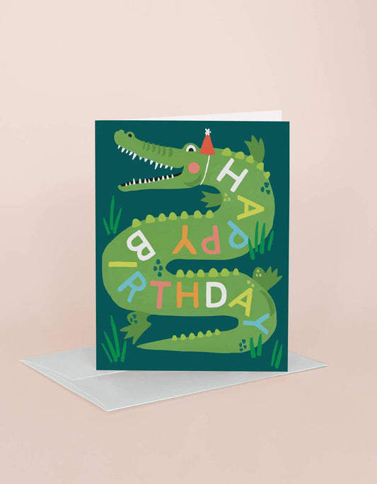 Idlewild Co. - Birthday Greeting Card | Gator Birthday - Dear John